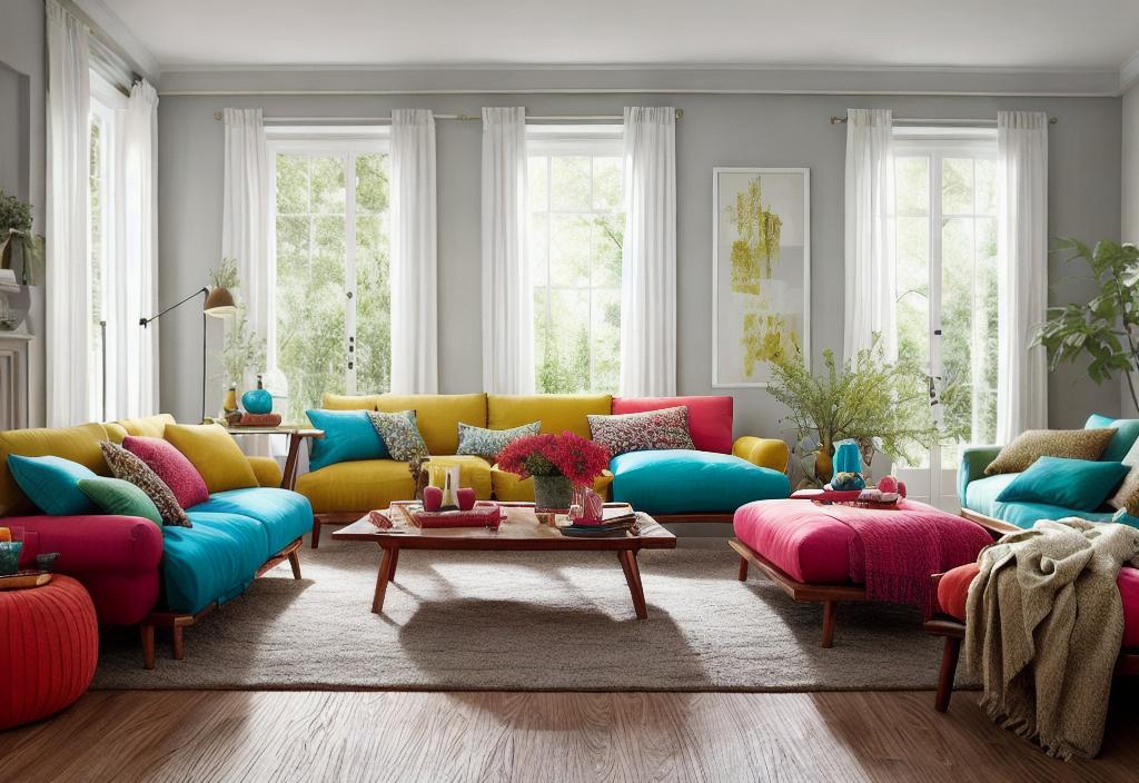 Colorful Cushions: Instantly Update Your Space